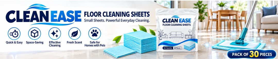 Clean Ease - Floor Cleaning Sheets Banner