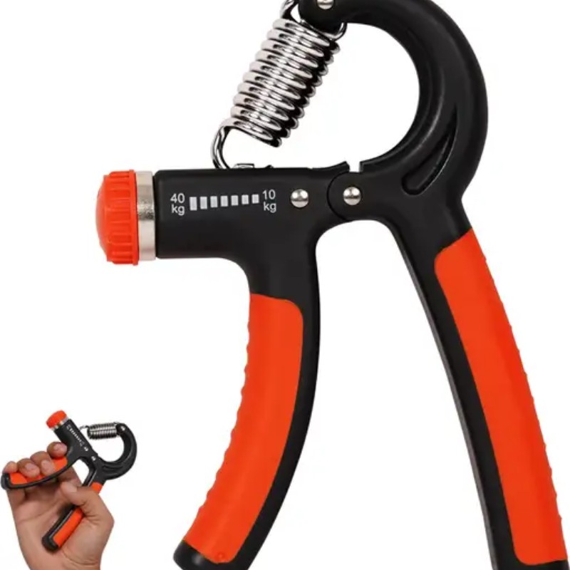 DRUK LIFE Hand Gripper Adjustable (10-40kg)Hand Strength Gripper Hand Grip / Fitness Grip (Black, Orange)