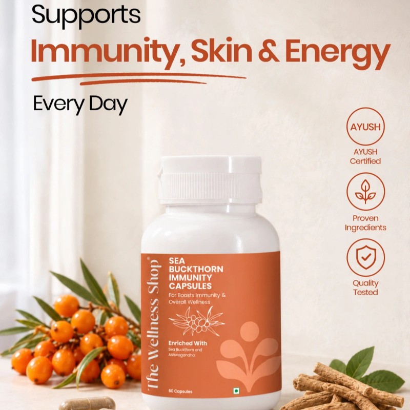 Sea Buckthorn Supplement — Omega-7, Skin & Immunity Support _ 60 Servings _ The Wellness Shop